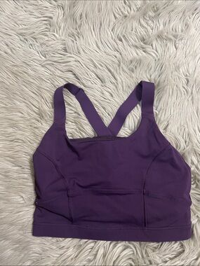 lululemon athletica Deep Purple Strappy Sports Bra